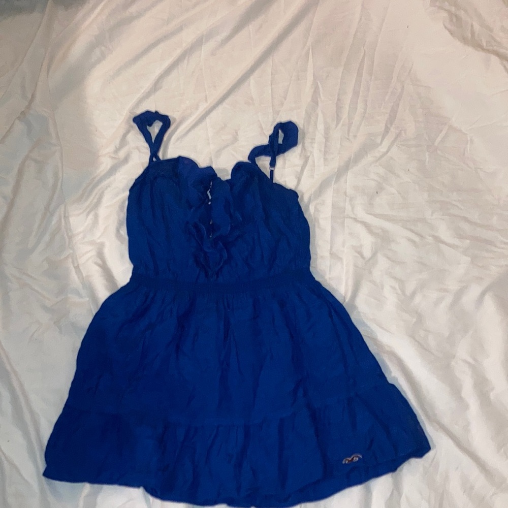 Hollister Royal Blue Ruffle Dress